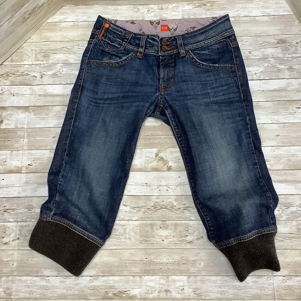 Hugo Boss Orange Tiffy Cropped Capris Jeans Sz 28
